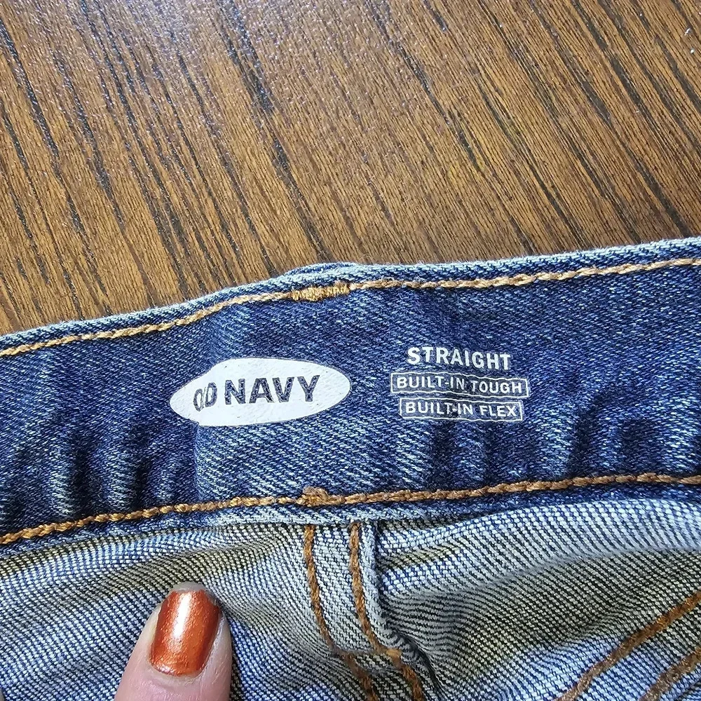 Old Navy Straight Built In Tough Built In Flex Medium Wash Jeans Size Men 32x30